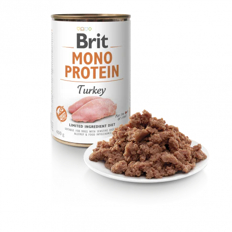 BRIT Mono Protein konzerv 6 x 400 g pulyka