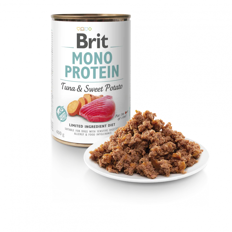 BRIT Mono Protein konzerv 6 x 400 g tonhal & édesburgonya